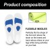 HOUKEA Ultra Performance Boost Insoles, Soft And Comfortable Elastic Insoles For Outdoor Sports Running Wear Resistant Non-Slip Care Insoles