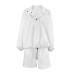 European and American minimalist polo shirt fashion hoodie sports suit