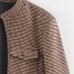Spring and Autumn Shirt Women's Thousand Bird Style Suit Long Sleeve Coat