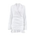 European and American high-end fashionable ruffle edge dress