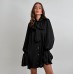 European and American design style lace up dress