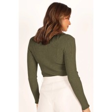 Lettuce Edge Round Neck Long Sleeve T-Shirt Lettuce Edge Round Neck Long Sleeve T-Shirt