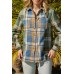 Plaid Button Up Long Sleeve Shirt