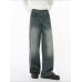 Men's Washed Wide Leg Jeans Men's Washed Wide Leg Jeans