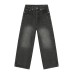 Men's Washed Wide Leg Jeans Men's Washed Wide Leg Jeans