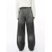 Men's Washed Wide Leg Jeans Men's Washed Wide Leg Jeans