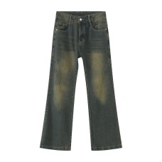 Decorative Seam Jeans with Pockets