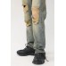 Distressed Mid Rise Jeans with Pockets