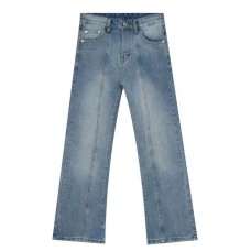 Raw Hem Jeans with Pockets