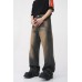 Raw Hem Straight Leg Jeans