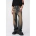 Raw Hem Straight Leg Jeans