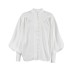 Casual temperament European and American retro loose stand collar commuting style top