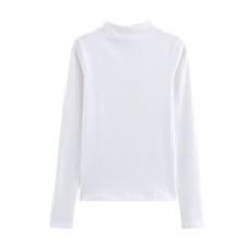 Half high neck elastic warm and slim fit base shirt for women's T-shirt top Half high neck elastic warm and slim fit base shirt for women's T-shirt top