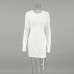 European and American perspective slim fit high-end feeling simple style fashionable dress European and American perspective slim fit high-end feeling simple style fashionable dress