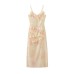 Long dress with camisole for women