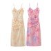 Long dress with camisole for women