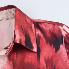 Fashion Belt Silk Texture Dress