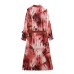 Fashion Belt Silk Texture Dress