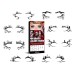 Halloween Eyeliner Patch, Scary Fashion Party Makeup Kit Bat Spider Decorative Eyeliner Eyeshadow Patch
