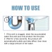Drain Unclogger, Kitchen Toilet Sewer Pipe Oil Blockage Cleaning Dredging Deodorization