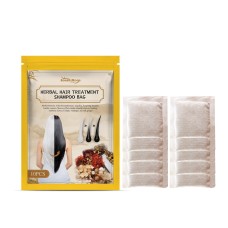 Herbal Hair Treatment Shampoo Bag, Ginger Essence Moisturizes Hair Natural Black Hair Cleansing Care