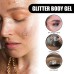 Glitter Body Skin Gel, Makeup Fish Scale Glitter Gel Glitter Stage Show Makeup Props Eyeshadow