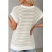 Round Neck Striped Sweater Vest
