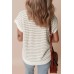 Round Neck Striped Sweater Vest