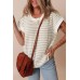 Round Neck Striped Sweater Vest