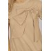 Bow Ruffled Round Neck Cap Sleeve Blouse