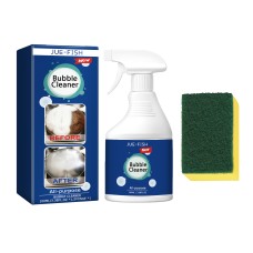 Jue-Fish Bubble Cleaner, Range Hood Stove Exhaust Pipe Wall Kitchen Utensils Oil Cleaning Agent