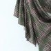 Single shoulder retro plaid irregular jumpsuit short skirt