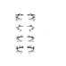 EELHOE Halloween Eyeliner Stick Scary Fashion Party Makeup Kit Bat Spider Decorative Eyeliner Eyeshadow Stick