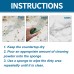 Jakehoe Stones Cleaning Powder, Kitchen Countertop Marble Tile Cleaning Oil Stain Removal Polishing Powder