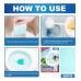 Jue-Fish Toilet Cleaning Tablet, Toilet Deodorization Removal Scale Urine Stains Toilet Drain Cleaning Tablet