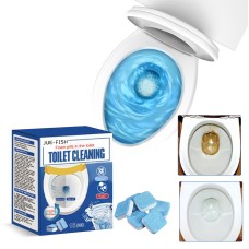 Jue-Fish Toilet Effervescent Tablet, Toilet Decontamination Cleaning Urine Stains Deodorant Keep Fragrant Clean Toilet Effervescent Tablet