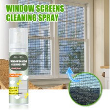 Jue-Fish Window Cleaning Spray, Window Screen Cleaning Strong Decontamination Oil Stain Clean Bright Foam Spray