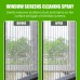 Jue-Fish Window Cleaning Spray, Window Screen Cleaning Strong Decontamination Oil Stain Clean Bright Foam Spray