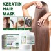 Keratin Hair Mask, Moisturize Repair Split Ends Dry And Frizzy Smooth Hair Care Mask