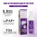 Purple Brightening White Toothpaste, Cleaning Stains Fresh Breath Brightening And Whitening Teeth Toothpaste Purple Brightening White Toothpaste, Cleaning Stains Fresh Breath Brightening And Whitening Teeth Toothpaste