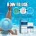 OUHOE Pool Chlorinated Tablet, Water Quality Cleaning, Odor Removal Instant Multi-Functional Effervescent Tablet