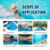 OUHOE Pool Chlorinated Tablet, Water Quality Cleaning, Odor Removal Instant Multi-Functional Effervescent Tablet