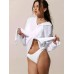 Button Down Hooded Cover-Up Button Down Hooded Cover-Up