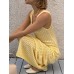 Openwork Sleeveless Maxi Dress