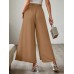 Tied Slit Wide Leg Pants