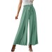 Tied Slit Wide Leg Pants