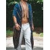 Men's Plus Size Printed Open Front Cover-Up