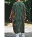 Men's Plus Size Printed Open Front Cover-Up