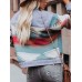 Geometric Button Up Long Sleeve Jacket