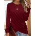 Round Neck Long Sleeve T-Shirt